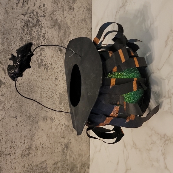 Halloween Paper Mache' Candy Container Witch Dept 56 - Picture 4 of 5